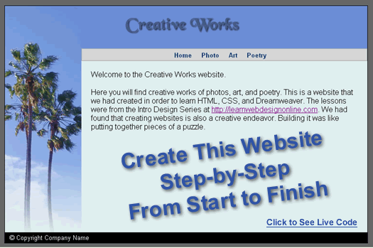 Create this website from start to finish